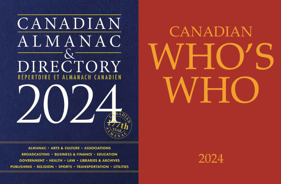 Package Deal: Canadian Almanac & Directory and Canadian Who's Who 2024